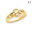 14K Gold Free Form Knot Ring