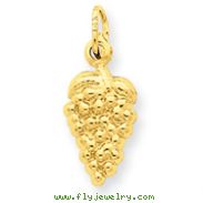 14K Gold Grapes Charm