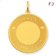 14K Gold Happy Anniversary Charm