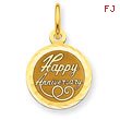 14K Gold Happy Anniversary Charm