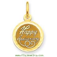 14K Gold Happy Anniversary Charm