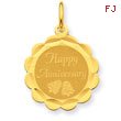 14K Gold Happy Anniversary Charm