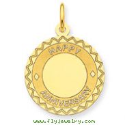 14K Gold Happy Anniversary Charm