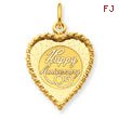 14K Gold Happy Anniversary Charm