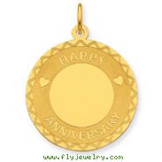 14K Gold Happy Anniversary Charm