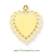 14K Gold Heart Charm