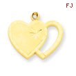 14K Gold Heart Charm