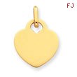14K Gold Heart Charm