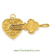 14K Gold Heart Charm