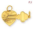 14K Gold Heart Charm