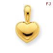 14K Gold Heart Charm