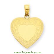 14K Gold Heart Pendant