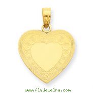 14K Gold Heart Pendant