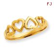 14K Gold Heart Ring