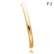 14K Gold High Polished Hinged Baby Bangle Bracelet