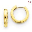 14K Gold Hinged Hoop Earrings