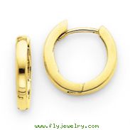 14K Gold Hinged Hoop Earrings