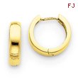 14K Gold Hinged Hoop Earrings