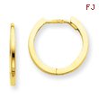 14K Gold Hinged Hoop Earrings
