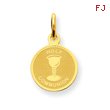 14K Gold Holy Communion Charm