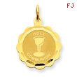 14K Gold Holy Communion Disc Charm