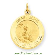 14K Gold Infant Jesus Medal Charm