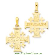 14K Gold Jerusalem Cross Pendant