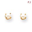 14K Gold June Cultured Pearl Post Earrings