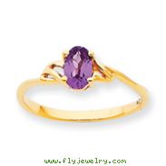 14K Gold June Rhodolite Garnet Birthstone Ring