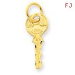 14K Gold Key Charm