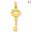 14K Gold Key Charm