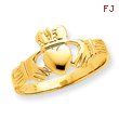 14K Gold Ladies Claddagh Ring