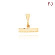 14K Gold Large Diamond-Cut Top Charm