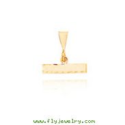 14K Gold Large Diamond-Cut Top Charm