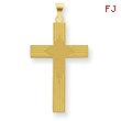 14K Gold Laser Designed Cross