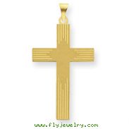 14K Gold Laser Designed Cross
