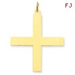 14K Gold Laser Designed Cross Pendant