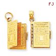 14K Gold Lord's Prayer Bible Pendant