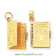 14K Gold Lord's Prayer Bible Pendant