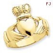 14K Gold Men's Claddagh Ring