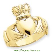 14K Gold Men's Claddagh Ring