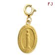 14K Gold Miraculous Medal Charm