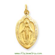 14K Gold Miraculous Medal Charm