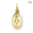 14K Gold Miraculous Medal Charm