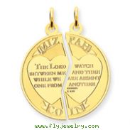 14K Gold Mizpah Break-apart Charm
