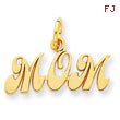 14K Gold Mom Charm