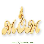 14K Gold Mom Charm