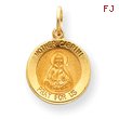 14k Gold Mother Cabrini Medal Charm