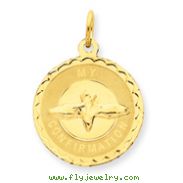 14K Gold My Confirmation Pendant