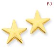 14K Gold Nautical Star Post Earrings
